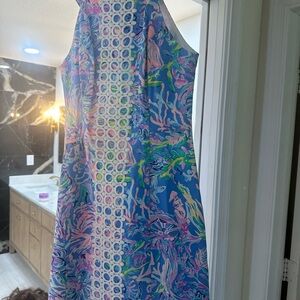 Lilly Pulitzer Blue and Pink Mini Dress